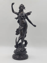 Auguste Moreau Diane Art Nouveau Bronze Dancing Woman Sculpture French C1900
