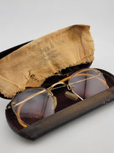 Rare Antique B&L Bausch & Lomb 1/10 12K Gold Filled Eyeglasses 1920s W Case.
