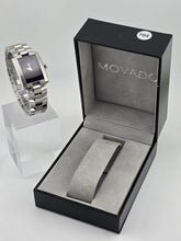 Movado 84.C1.415.A Swiss Quartz Stainless Steel Rectangular Museum Watch. 22mm.