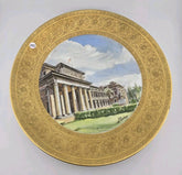 VINTAGE GERMAN LORENZ HUTSCHENREUTHER PORCELAIN 9.5" PLATES. 24k Gold Plated.