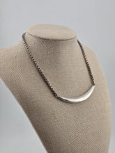 RLM STUDIO 925 Silver Vintage Curve Pendant Box Link Chain Necklace NE3355