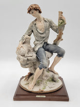 Giuseppe Armani Sculpure Capodimonte 1982 Florence Shepherd with Sheep 13 in