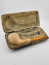 Rare Antique Collectible 19th Century Clay Pipe Circa 1890s W Original Case.