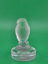 Vintage Signed Lalique Frosted Crystal Hawk Bird Of Prey Made In France