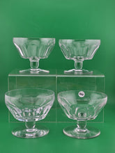 Set Of 4 Signed Baccarat VALANCAY Crystal Champagne Sherbet Glass Bowl. VG Cond.