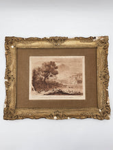 Rare Antique 18th C 1776 Engravings R. Earlom after Claude le Lorrain No. 123.