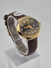 Vintage 1960's Ladies Date Oval Zodiac Automatic Watch. Gold Filled. Working