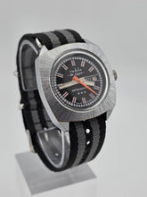 1970 German Ruhla De Luxe GDR Mechanical Day Date 37mm Cushion Case Watch Works