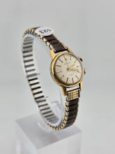 Vintage 1950's Ladies Mechanical Movado Alarm Watch. 24k Gold Plated. Working.