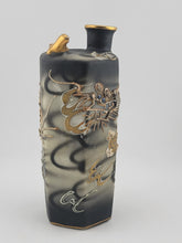 Antique Original Sake Dragonware Bottle Japanese Decanter Whistling Singing Bird