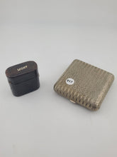 Set Of Antique Leather Wraped Push Button Vesta Case Match Safe W Cigarette Case