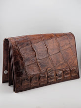 Antique Fabulous Caramel 1940's-50's Genuine Hornback Alligator Purse.