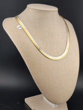 HAN Gold Vermeil over Sterling 925 Silver Italy 30 Inch Necklace. Double Sided.