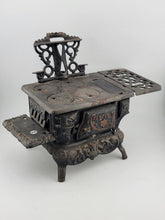 Antique Collectible Crescent Miniature Toy Cast Iron Stove Salesman Sample.