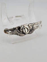 Rare Post- WW2 AAF Technical Observer Wing Badge. Sterling Silver. VG Cond.