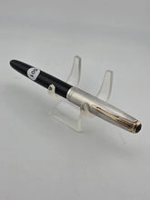 Vtg 1940 Parker 51 Fountain Pen Black Barrel Sterling Silver Cap Gold Arrow Clip