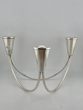 DUCHIN CREATION STERLING SILVER 3 ARM TRIPLE CANDLE HOLDER MID CENTURY MODERN