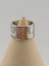 Vtg 1997 Tiffany & Co. 1837 Concave Wide Band Ring Sterling Silver 925 size 6.