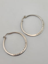 Rare Authentic Vintage TIFFANY & CO. STERLING SILVER ELSA PERETTI HOOP EARRINGS