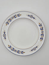 Rare Set of 4 Royal Crown Derby Tiffany Co. Blue Gold Dinner & Bread Plates A537