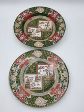 Antique Ashworth Real Ironstone China Imari Plates Pair c1890 English 9" & 9.5"