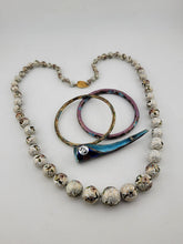 Vintage Elegent Set Of Cloisonne Accessories 2 Bracelets, Necklace & Nail Guard.