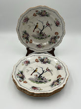 Rare Set Of 5 Antique C1910 Masons Ironstone Paynsley Plates Bird Floral England