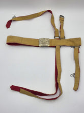 Vintage 1960s Turkish Army Officer Parade Belt w/ Bor 600 Military Badge