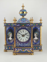 Vintage Exquisite Renaissance-Style Chinese Enamel & Cloisonne Clock. Working.