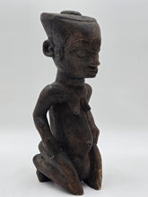 Rare 1930's African Luba Fertility Tribal Figure Handcarved Congo Art Sculpture