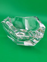 Fabulous 7” Val St Lambert Heavy Lead Crystal Amadis Faceted Octagon Ashtray