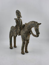 RARE ANTIQUE C 1920 EQUESTRIAN FIGURE BRONZE KOTOKO PEOPLE CHAD CENTRAL AFRICA