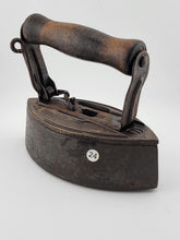 Rare Antique A C Willams Co Sad Irons with detachable handle. Complete Iron.