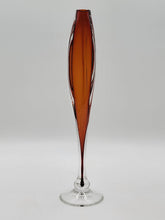 Tom Anderson Glasshouse Studio Seattle Art Glass Pedestal Bud Vase Signed. 14 In