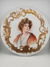 Exquisite Carol Scott Limoges Porcelain Hand-Painted & Gilded Flat Plate. 12 In.