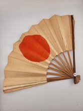 Extremely Rare Imperial Japan WWII Patriotic Meatball Flag Fan. One Of A Kind.