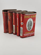 Lot Of 5 Vintage Prince Albert Crimp Cut Long Burning Pipe Cigarette Tobacco Tin