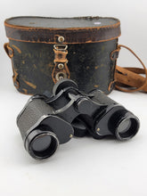 Antique WW2 Hyphos Paris France Prism Luminous Binoculars 6 X 30 W Original Case