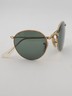 Vintage B&L Ray-Ban Folding Round Sunglasses Gold Frame Green G-15 47□20