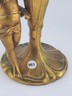 Antique 19th C Art Nouveau Figural Cherub Clock Gilt Spelter French Runs. Read.