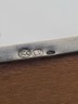 Antique Italian 800 Silver Wood Lined Cigarette Box Mid Century Modern Square