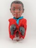 VINTAGE CASSIUS CLAY (MUHAMMED ALI) BOXER TOY WITH GLOVES  - 10" TALL - Working