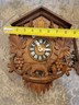 Vintage Collectible Germany 1 Day Black Forest Cuckoo Clock W Woulf Theme. Works