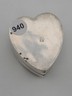 Antique 19thC Victorian Sterling Silver Heart Box Jewelry Dresser Pill Patch Box