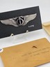 Post WWII USAAF Technical Observer Sterling Wing 3" Brooch Original Packaging