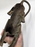 Vtg African Benin Bronze Leopard 15” Edo Kingdom Style Lost Wax Tribal Sculpture