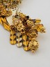 Rare One Of A Kind Lunch at The Ritz USA 22KT Gold Plated Owl Pendant Brooch