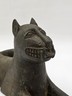 Vtg African Benin Bronze Leopard 15” Edo Kingdom Style Lost Wax Tribal Sculpture