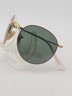 Vintage B&L Ray-Ban Folding Round Sunglasses Gold Frame Green G-15 47□20