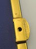 Vintage Dunhill London Leather Cigarette Case Blue Interior Gold Tone